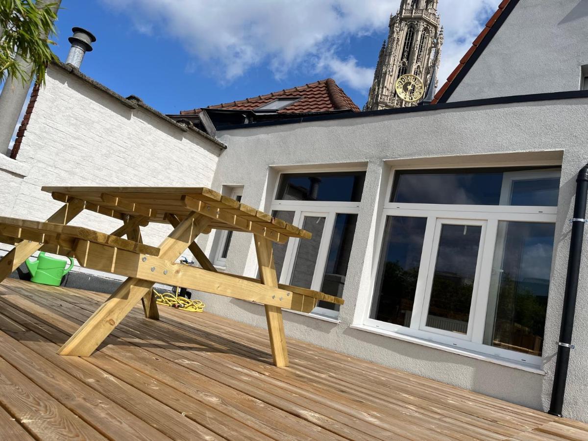 Rooftop Apartment With 60M Terrace Overlooking The Cathedral Antwerp Exterior photo